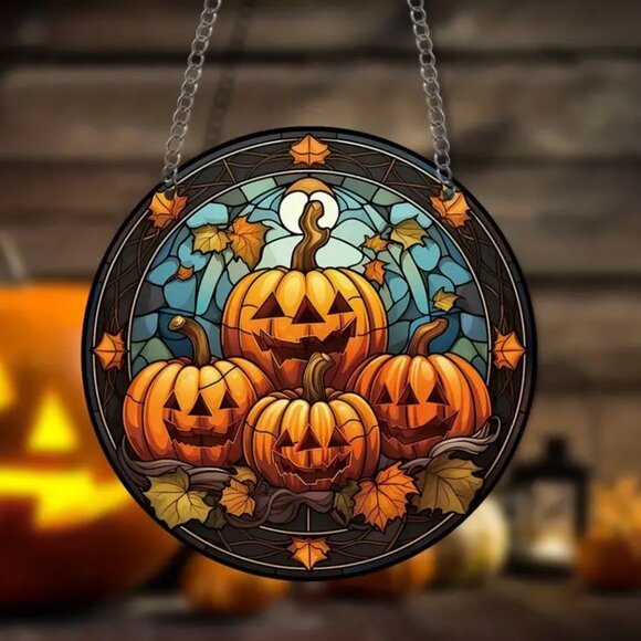 Other - Halloween Pumpkin Suncatcher Y23-040